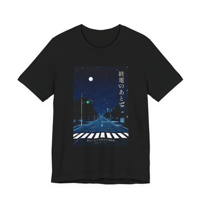 After the Last Train - Moonlit Empty Crossing Tee