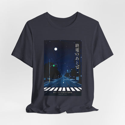 After the Last Train - Moonlit Empty Crossing Tee