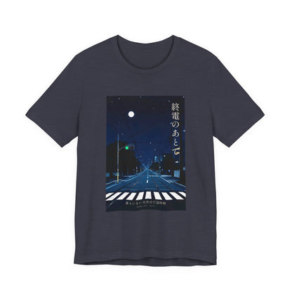 After the Last Train - Moonlit Empty Crossing Tee